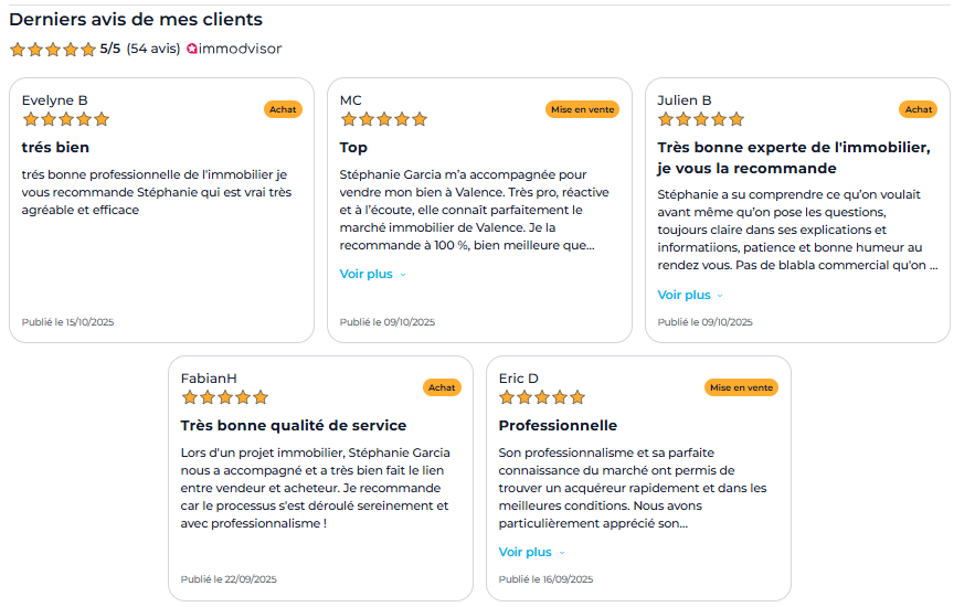 pourquoi ma maison ne se vend pas - avis clients stephanie garcia