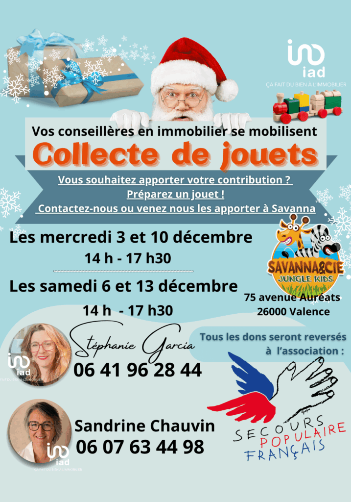 Collecte solidaire de jouets à Valence pour le Secours Populaire – Savanna